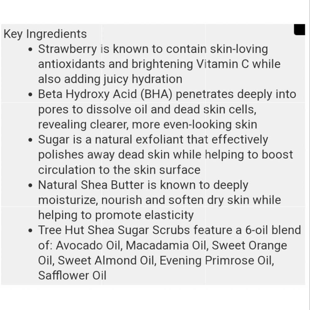 Relisted 🥰 HP 🥰 Tree Hut Strawberry Sugar Scrub New Spring Release - Picture 7 of 7